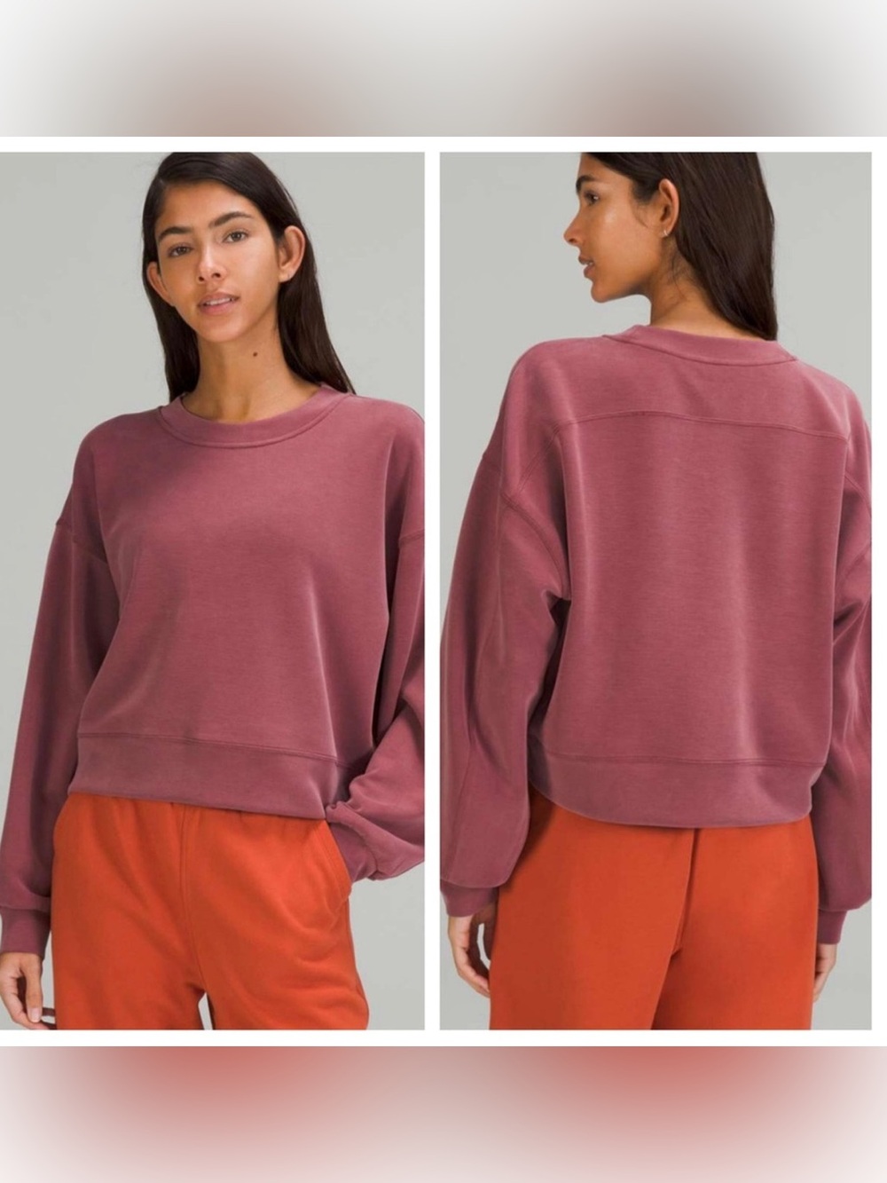 LULULEMON Sweater Softstreme Crew | Rose — size 6